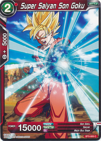 Super Saiyan Son Goku BT2 005 Common Union Force Singles Super Saiyan Son Goku BT2 005 Common Union Force Singles