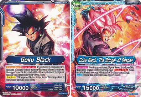 Dragon Ball Super TCG Goku Black Goku Black//The Bringer of Despair BT2-036 UC 