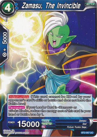 Zamasu The Invincible BT2 057 Uncommon Union Force Singles Zamasu The Invincible BT2 057 Uncommon Union Force Singles