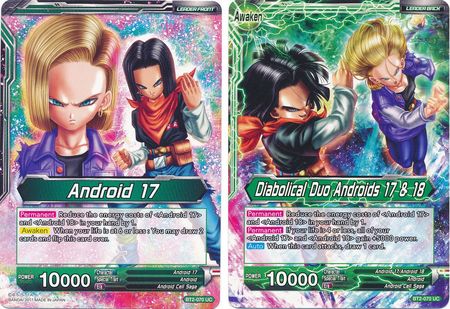 Android 17 Diabolical Duo Androids 17 18 BT2 070 Uncommon Union Force Singles Android 17 Diabolical Duo Androids 17 18 BT2 070 Uncommon Union Force Singles