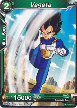Vegeta BT2 077 Common Union Force Singles Vegeta BT2 077 Common Union Force Singles
