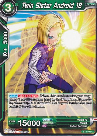 Twin Sister Android 18 BT2 091 Common Twin Sister Android 18 BT2 091 Common