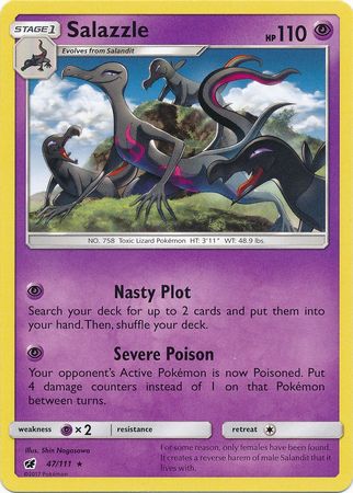 Salazzle 47 111 Rare Theme Deck Exclusive Pokemon Theme Deck Exclusives Salazzle 47 111 Rare Theme Deck Exclusive Pokemon Theme Deck Exclusives