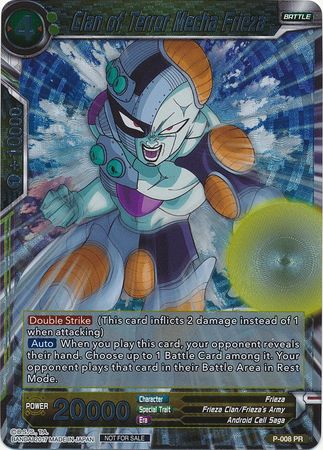 Clan of Terror Mecha Frieza P 008 Foil Promo Dragon Ball Super Tournament Promos Clan of Terror Mecha Frieza P 008 Foil Promo Dragon Ball Super Tournament Promos