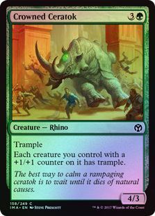 Crowned Ceratok 158 249 Foil Iconic Masters Foil Singles Crowned Ceratok 158 249 Foil Iconic Masters Foil Singles