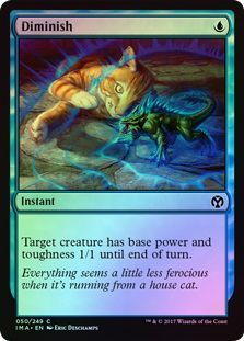 Diminish 050 249 Foil Iconic Masters Foil Singles Diminish 050 249 Foil Iconic Masters Foil Singles