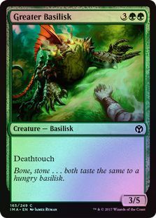 Greater Basilisk 165 249 Foil Iconic Masters Foil Singles Greater Basilisk 165 249 Foil Iconic Masters Foil Singles