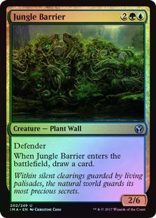 Jungle Barrier 202 249 Foil Iconic Masters Foil Singles Jungle Barrier 202 249 Foil Iconic Masters Foil Singles