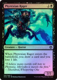 Phyrexian Rager 102 249 Foil Iconic Masters Foil Singles Phyrexian Rager 102 249 Foil Iconic Masters Foil Singles