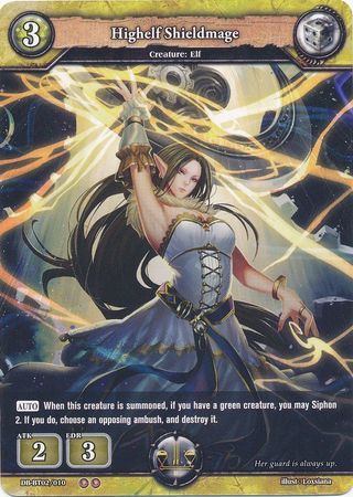 Highelf Shieldmage DB BT02 010 Uncommon U Highelf Shieldmage DB BT02 010 Uncommon U