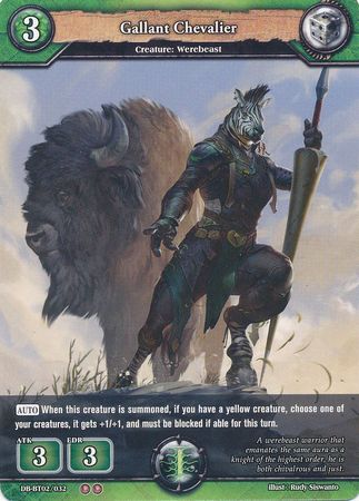 Gallant Chevalier DB BT02 032 Uncommon U Booster Pack Vol 2 Oath of Blood Singles Gallant Chevalier DB BT02 032 Uncommon U Booster Pack Vol 2 Oath of Blood Singles