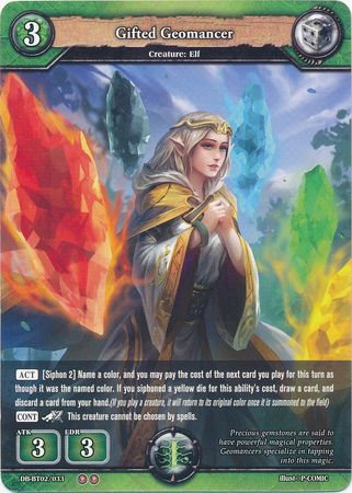Gifted Geomancer DB BT02 033 Uncommon U Booster Pack Vol 2 Oath of Blood Singles Gifted Geomancer DB BT02 033 Uncommon U Booster Pack Vol 2 Oath of Blood Singles