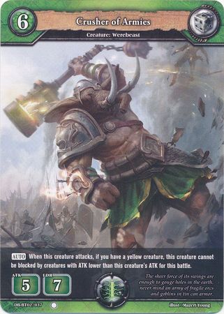 Crusher of Armies DB BT02 037 Common C Booster Pack Vol 2 Oath of Blood Singles Crusher of Armies DB BT02 037 Common C Booster Pack Vol 2 Oath of Blood Singles