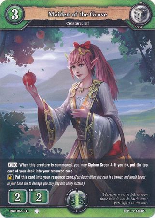 Maiden of the Grove DB BT02 041 Common C Maiden of the Grove DB BT02 041 Common C