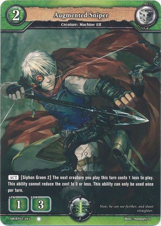 Augmented Sniper DB BT02 042 Common C Booster Pack Vol 2 Oath of Blood Singles Augmented Sniper DB BT02 042 Common C Booster Pack Vol 2 Oath of Blood Singles