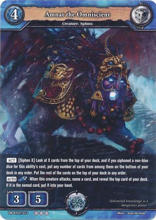 Amnat the Omniscient DB BT02 053 Rare R Amnat the Omniscient DB BT02 053 Rare R