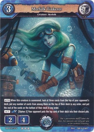 Merfolk Tinkerer DB BT02 056 Rare R Booster Pack Vol 2 Oath of Blood Singles Merfolk Tinkerer DB BT02 056 Rare R Booster Pack Vol 2 Oath of Blood Singles