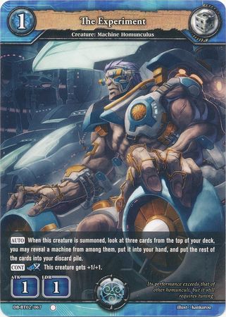 The Experiment DB BT02 067 Common C Booster Pack Vol 2 Oath of Blood Singles The Experiment DB BT02 067 Common C Booster Pack Vol 2 Oath of Blood Singles