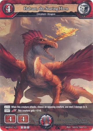 Halvast the Searing Horn DB BT02 077 Rare R Halvast the Searing Horn DB BT02 077 Rare R