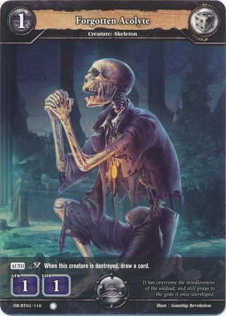 Forgotten Acolyte DB BT02 116 Common C Booster Pack Vol 2 Oath of Blood Singles Forgotten Acolyte DB BT02 116 Common C Booster Pack Vol 2 Oath of Blood Singles