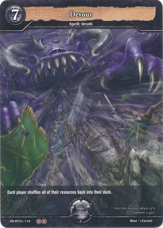Devour DB BT02 118 Uncommon U Booster Pack Vol 2 Oath of Blood Singles Devour DB BT02 118 Uncommon U Booster Pack Vol 2 Oath of Blood Singles