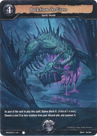 Back from the Grave DB BT02 120 Common C Booster Pack Vol 2 Oath of Blood Singles Back from the Grave DB BT02 120 Common C Booster Pack Vol 2 Oath of Blood Singles
