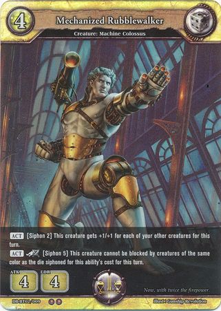 Mechanized Rubblewalker DB BT02 009 Uncommon U Foil Mechanized Rubblewalker DB BT02 009 Uncommon U Foil
