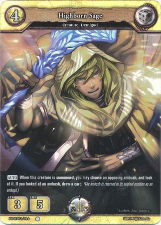 Highborn Sage DB BT02 014 Common C Foil Highborn Sage DB BT02 014 Common C Foil