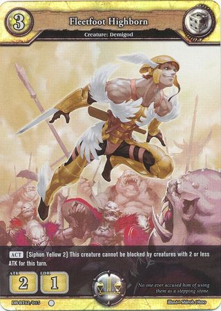 Fleetfoot Highborn DB BT02 015 Common C Foil Fleetfoot Highborn DB BT02 015 Common C Foil