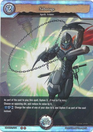 Sabotage DB BT02 071 Uncommon U Foil Sabotage DB BT02 071 Uncommon U Foil