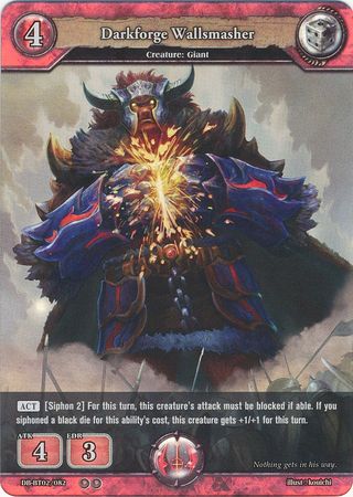 Darkforge Wallsmasher DB BT02 082 Uncommon U Foil Booster Pack Vol 2 Oath of Blood Foil Singles Darkforge Wallsmasher DB BT02 082 Uncommon U Foil Booster Pack Vol 2 Oath of Blood Foil Singles