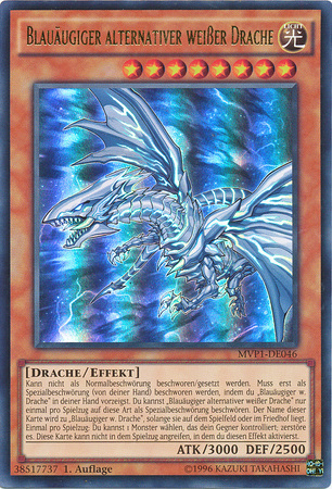 Blauaugiger alternativer weiBer Drache MVP1 DE046 Ultra Rare 1st Edition German Yugioh Cards Blauaugiger alternativer weiBer Drache MVP1 DE046 Ultra Rare 1st Edition German Yugioh Cards