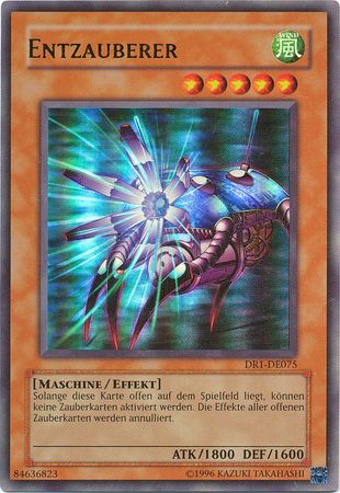 Entzauberer DR1 DE075 Ultra Rare German Yugioh Cards Entzauberer DR1 DE075 Ultra Rare German Yugioh Cards