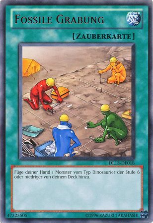 Fossile Grabung DL13 DE018 Rare German Yugioh Cards Fossile Grabung DL13 DE018 Rare German Yugioh Cards