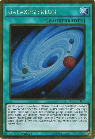 Galaxiezyklon PGL3 DE087 303 202 302 240 Gold Rare 1st Edition German Yugioh Cards Galaxiezyklon PGL3 DE087 303 202 302 240 Gold Rare 1st Edition German Yugioh Cards