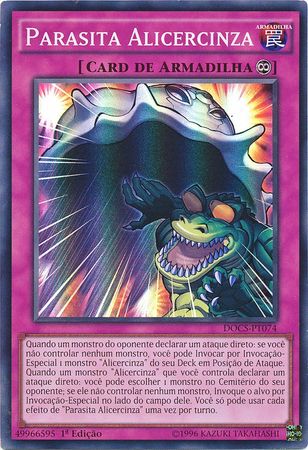 Parasita Alicercinza DOCS PT074 Super Rare 1st Edition Portuguese Yugioh Cards Parasita Alicercinza DOCS PT074 Super Rare 1st Edition Portuguese Yugioh Cards