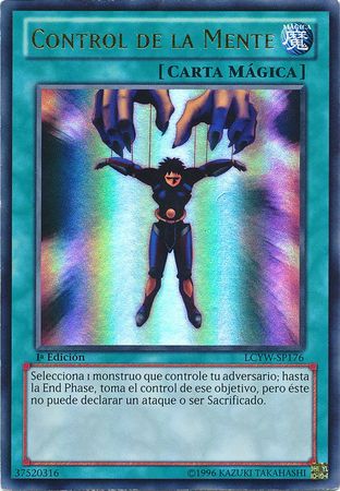 Control de la Mente LCYW SP176 Ultra Rare 1st Edition Spanish Yugioh Cards Control de la Mente LCYW SP176 Ultra Rare 1st Edition Spanish Yugioh Cards