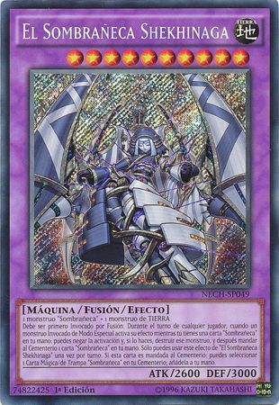 El Sombraneca Shekhinaga NECH SP049 Secret Rare 1st Edition Spanish Yugioh Cards El Sombraneca Shekhinaga NECH SP049 Secret Rare 1st Edition Spanish Yugioh Cards