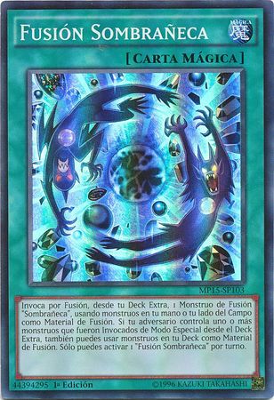 Fusion Sombraneca MP15 SP103 Super Rare 1st Edition Spanish Yugioh Cards Fusion Sombraneca MP15 SP103 Super Rare 1st Edition Spanish Yugioh Cards