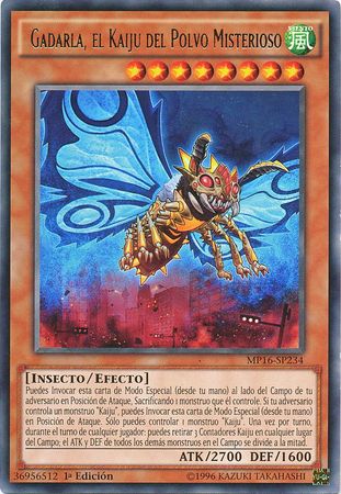 Gadarla el Kaiju del Polvo Misterioso MP16 SP234 Rare 1st Edition Spanish Yugioh Cards Gadarla el Kaiju del Polvo Misterioso MP16 SP234 Rare 1st Edition Spanish Yugioh Cards