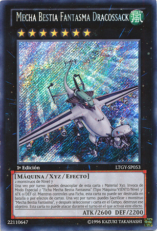 Mecha Bestia Fantasma Dracossack LTGY SP053 Secret Rare 1st Edition Spanish Yugioh Cards Mecha Bestia Fantasma Dracossack LTGY SP053 Secret Rare 1st Edition Spanish Yugioh Cards