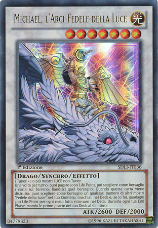 Michael l Arci Fedele della Luce SDLI IT036 Ultra Rare 1st Edition Italian Yugioh Cards Michael l Arci Fedele della Luce SDLI IT036 Ultra Rare 1st Edition Italian Yugioh Cards