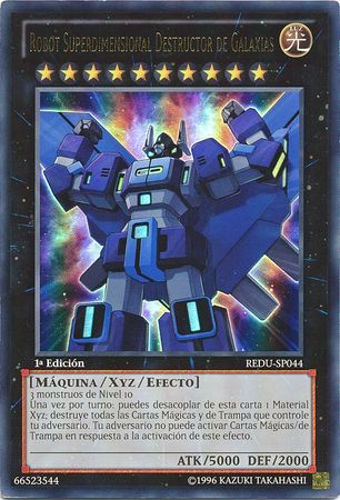 Robot Superdimensional Destructor de Galaxias REDU SP044 Ultra Rare 1st Edition Spanish Yugioh Cards Robot Superdimensional Destructor de Galaxias REDU SP044 Ultra Rare 1st Edition Spanish Yugioh Cards