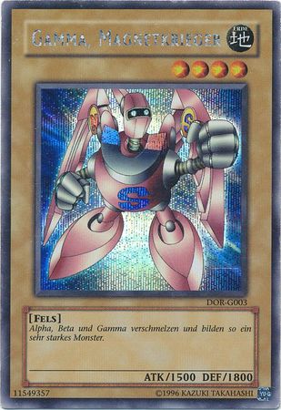 Gamma Magnetkrieger DOR G003 Secret Rare Unlimited German Yugioh Cards Gamma Magnetkrieger DOR G003 Secret Rare Unlimited German Yugioh Cards
