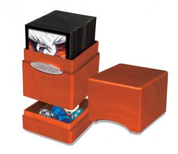 Ultra Pro Hi Gloss Pumpkin Satin Tower Deck Box UP85415 Deck Boxes Gaming Storage Ultra Pro Hi Gloss Pumpkin Satin Tower Deck Box UP85415 Deck Boxes Gaming Storage