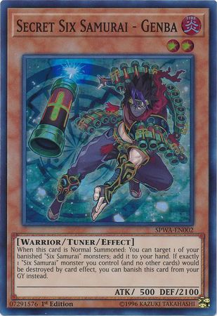 Secret Six Samurai Genba SPWA EN002 Super Rare 1st Edition Secret Six Samurai Genba SPWA EN002 Super Rare 1st Edition