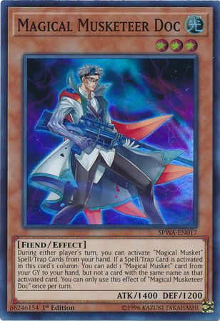 Magical Musketeer Doc SPWA EN017 Super Rare 1st Edition Spirit Warriors Singles Magical Musketeer Doc SPWA EN017 Super Rare 1st Edition Spirit Warriors Singles