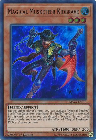 Magical Musketeer Kidbrave SPWA EN018 Super Rare 1st Edition Spirit Warriors Singles Magical Musketeer Kidbrave SPWA EN018 Super Rare 1st Edition Spirit Warriors Singles