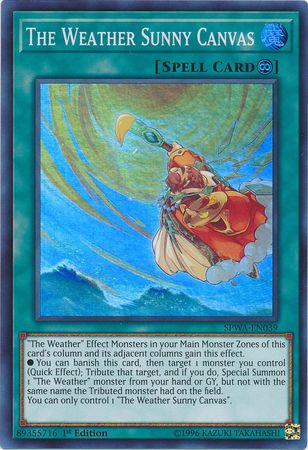 The Weather Sunny Canvas SPWA EN039 Super Rare 1st Edition Spirit Warriors Singles The Weather Sunny Canvas SPWA EN039 Super Rare 1st Edition Spirit Warriors Singles