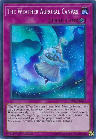 The Weather Auroral Canvas SPWA EN041 Super Rare 1st Edition The Weather Auroral Canvas SPWA EN041 Super Rare 1st Edition